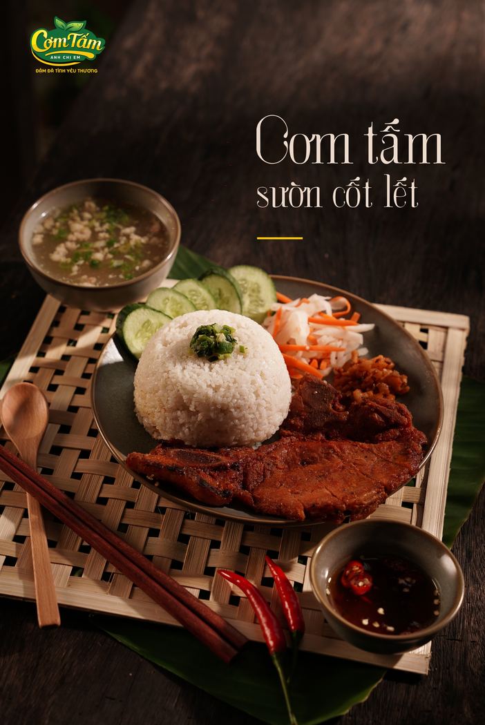 Cơm tấm sườn cốt lết