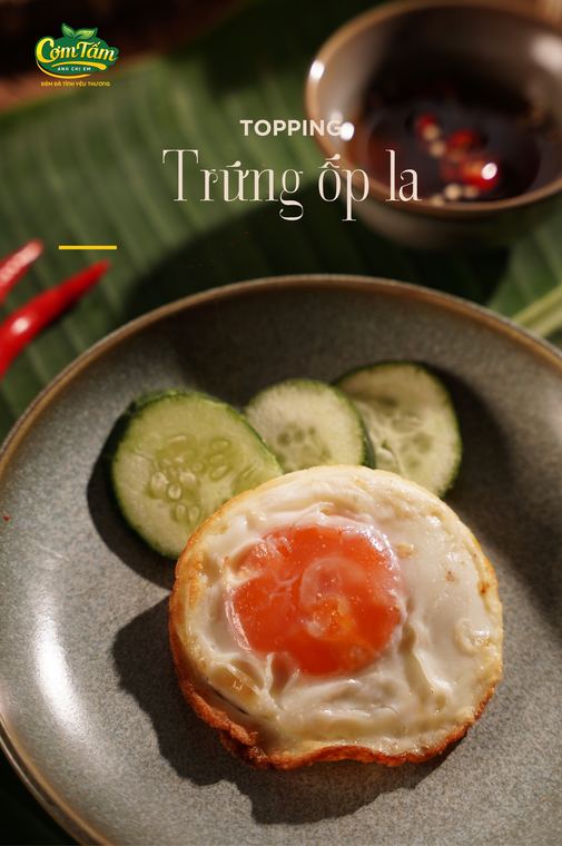 Topping trứng ốp la